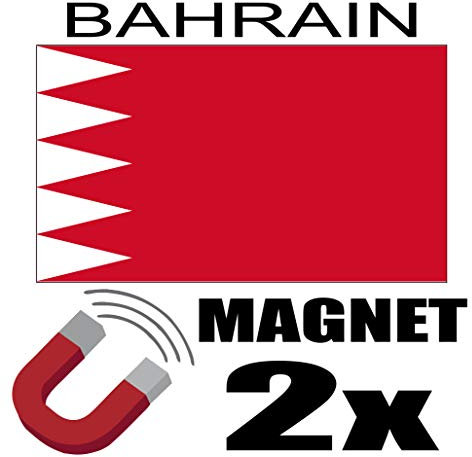 SAFIRMES 2 x Bahrain Fridge Magnet Magnetic