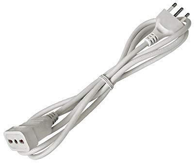 PROLUNGA LINEARE CORRENTE ELETTRICA 5 MT 16A BIANCA FILO CAVO LUCE CAVETTO 3X1