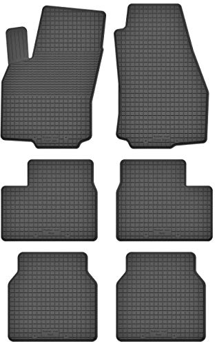 Gummimatten Fußmatten kompatibel mit OPEL Zafira A (Bj. 1999-2005) ideal angepasst 6-Teile EIN Set