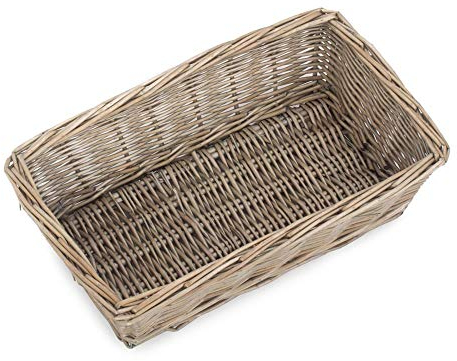Red Hamper PT151 Medium Antique Wash Tapered Serving Tray, Wicker