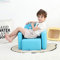 Multifunktional Kinder Sessel, Mode Life Kids Set Stuhl und Tisch/Hocker mit Funny Smile Face für Jungen und Mädchen (Blauer Dinosaurier)