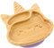 bamboo bamboo - Plato de succión de unicornio para bebé, plato de alimentación de bambú natural (Lilac)