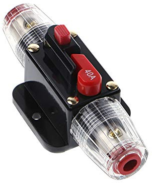 Disjoncteur automatique 12 V CC pour voiture - Fusible audio - 20 A/30 A/40 A/50 A/60 A/80 A/100 A