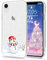 LLZ.COQUE Hülle für iPhone Xr Handyhülle Weihnachten Hülle Transparent Christmas Case Cover süß Silikon Schutzhülle Durchsichtig Weihnachtstasche Rückschale