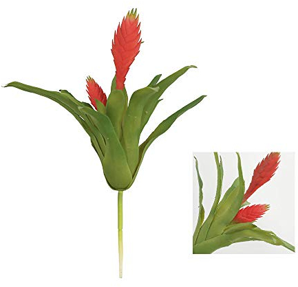 Künstliche Ananas-Sukkulenten für Innen- und Außenbereich, Gärten und Heimdekoration (rot, 32 cm)