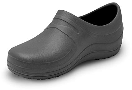 FELIZ CAMINAR - Zapatos Sanitarios Nebula/con Correa Antideslizantes y Cómodos/Anatómicos/Cocina, Sanidad, Hostelería (Negro 41)