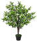 Outsunny Arbre Artificiel Olivier Plante Artificiel Hauteur 1,2 m Tronc Branches Lichen Feuilles Grand réalisme Pot Inclus