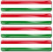 Biomar Labs® 4 x Aufkleber 3D Gel Silikon Stickers Hungary Ungarn Ungarisch Flag Flagge Fahne Autoaufkleber F 11