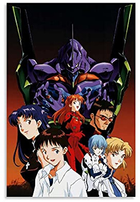 Anime Evangelion Evangelion Kunstdruck auf Leinwand, 40 x 60 cm