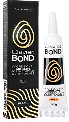 Wimpernkleber Clavier Bond 7g | Wimpernstock, falsche Wimpern am Streifen (schwarz)