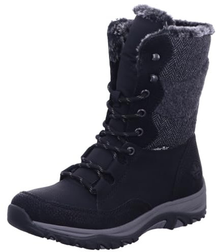 Rieker Femme M9643 Bottes de Trekking, Noir, 41 EU