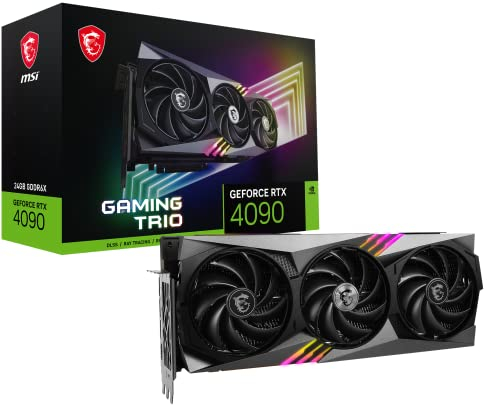MSI GeForce RTX 4090 GAMING TRIO 24G Scheda Video Gaming - NVIDIA RTX 4090, 24 GB GDDR6X