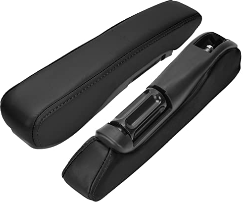 awagas Paar Auto Sitzarmlehne 33cm Universal Auto Armstütze Leder Auto armlehnen polster Auto Sitz Armlehne Handheld Rahmen für LKW PKW Wohnmobil Van Rv Nachrüstung, Schwarz