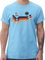 T-Shirt Herren - Fußball EM WM - Deutschland Germany Adler Schwarz Rot Gold - M - Hellblau - Deutschland-Trikot Fussball Shirt männer Europameisterschaft German Shirts deutschlandtrikot