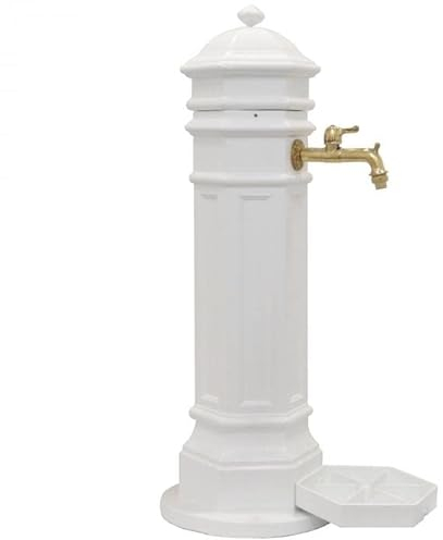 MetallWeb® Gartenbrunnen, Standbrunnen PISA, in unterschiedlichen Farben (Weiss)