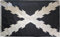 Bandera de la cruz de borgoña en color negro