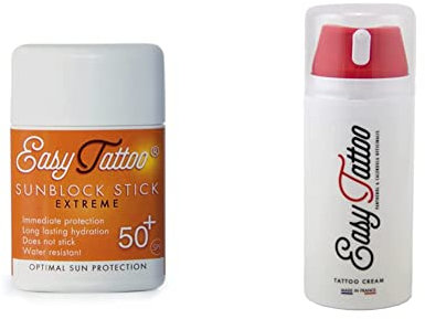 EASYTATTOO EXTREME STICK SOLAIRE 10g & Crème Tattoo, 100 ml