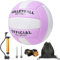 Volleyball Größe 5, PU Leder Weich Beachvolleyball, Wasserdichter Indoor- und Outdoor-Sport-Volleyball, Wettkampfvolleyball ist für Anfänger, Profisportler und Jugendliche