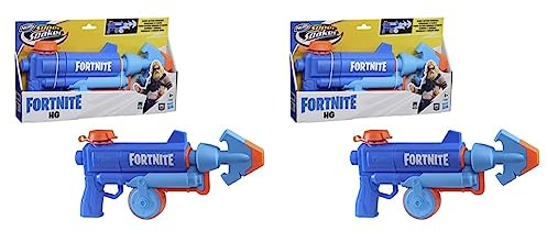 Super Soaker 5010993898794 Nerf Fortnite HG Water Blaster, Pump-Action Soakage, Outdoor Summer Games for Teens, Adults, Multi (Packung mit 2)