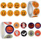 1000 Stück Halloween Aufkleber Rolle, Halloween Runde Etiketten, Kürbis Aufkleber Halloween Dekorative Aufkleber mit 16 Halloween-Fledermaus-Spinnen-Aufkleber für Kinder (2 Rollen)