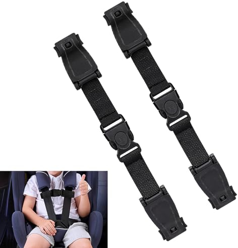 Abschnallschutz Kindersitz, 2 Stück Autositz Brustgurt Clip, Gurtsicherung Kindersitz, Gurtverlängerung AutoAnschnaller, Kindersitz Gurt Clip für Autositze Kinderwagen Kinderhochstühle Fahrradsitze