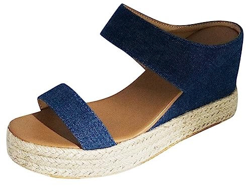 TYUIOP Sandali Donna Estive Comode Eleganti Numeri 35 Ciabatte Donna Estive In Offerta Ciabatte Donna Con Scarpe Estive Donna Con Zeppa Infradito Mare Donna Con Zeppa Zeppe Estive