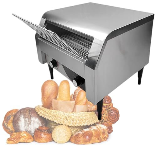 FöRderbandtoaster, Mit 7 Einstellbaren GäNgen, Toaster Mit Doppelten HeizröHren, Elektrisches Restaurant-ArbeitsplattengeräT FüR Toast,300