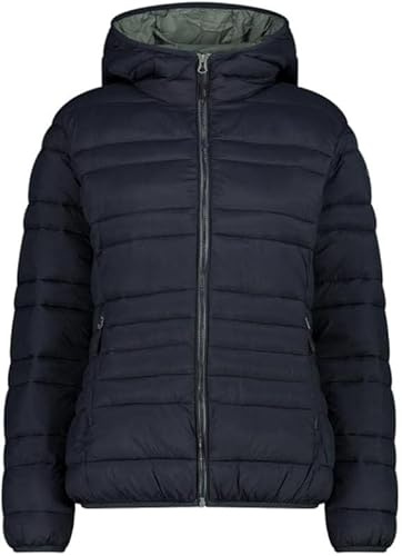 CMP - Damen Nylon Jacke mit fester Kapuze, Schwarz, 52