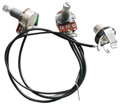 Gitarre Wiring Hareness Set Zusammenbau Für TL Gitarrenschaltungsbaugruppe 1V1T 250K Potentiometer Bass Line Full Set Jack