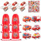 Feuerwehrauto Kinder Party Mitgebsel, Feuerwehrauto Kindergeburtstag Geschenke Mit Sporttasche SchlüsselanhäNger Spielzeugauto Aufkleber, Feuerwehrauto Gastgeschenke, Für Jungen Mädchen Thema Party