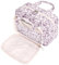 Kulturtasche Damen Gross & Kosmetiktasche Groß, Waschtasche Damen Make up Tasche für Herren & Volle Größe Kulturbeutel für Kinder (Kleine Staubige Rose Blume)