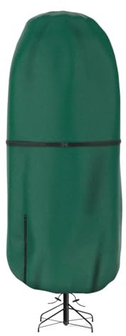 Generic Copertura per Albero di Natale, Tessuto Oxford Verde, Impermeabile, Regolabile, Antistrappo e Antipo, Cerniera, Salvaspazio