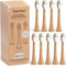 bamtoo® Ersatzköpfe Schallzahnbürste - Weiche DuPont™ Borsten & nachhaltiges Bambus-Holz - Passend für KOA V2 Schallzahnbürste - 3x3 Stück