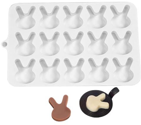 Schokoladenform für Osterhasen, Schokoladenform, Osterhase, Süßigkeitenform, Backform und Gefrierschrank, sichere Form für Kuchendekoration,