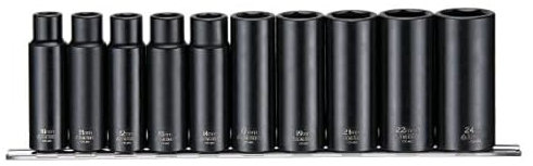 Juego Vasos de impacto largos 1/2 9126 (10 piezas)