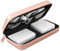 iMangoo Electronics Organizer Travel Case Travel Essentials for Women Pouch Tech Purse Hard Protective Shockproof Carrying Charger Power Bank Cable Accessories, 8.5x4.5x2 In (Rose Gold)
