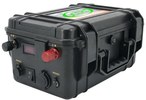 JCCHT Batterie Lithium Rechargeable 12V 24V 60Ah 80Ah 100Ah 120Ah 150Ah 200Ah pour propulseur d'extérieur, Accessoire de Propulsion Marine pour hélice de Bateau de pêche,24v200ah