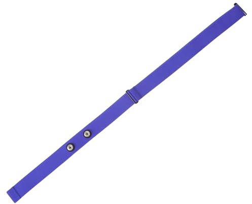 ELAYARD Brustgurt für Herzfrequenzmesser Verstellbar 110cm Silikon Monitorband Fahrrad Fitnessstudio Ersatzband Blau