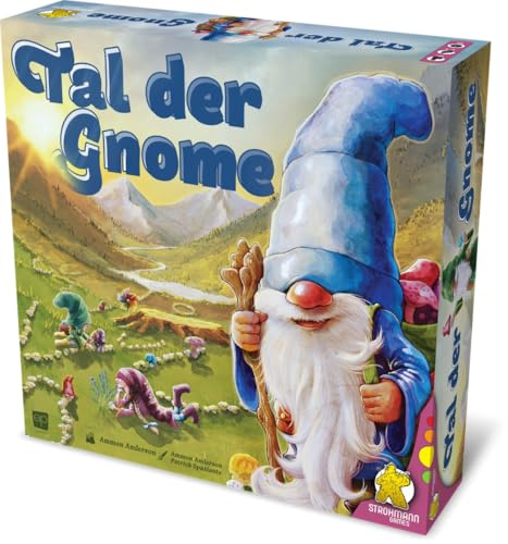 Tal der GNOME | Strategisches Legespiel mit Gnom-Thema für 2-4 Spieler, 45 Minuten, Brettspiel ab 10 Jahren
