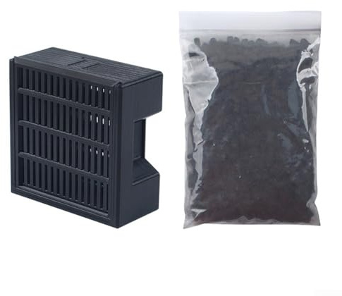 Aktivkohle-Luftfilter für Anycubic für Kobra S1 und S1C 3D-Drucker, FDM-Absorptions-Ersatzteil, einfach zu installierendes Kunststoffgehäuse, schwarz