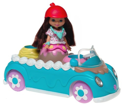 Barbie C0589 - Sweetsville Eiswagen und Puppe