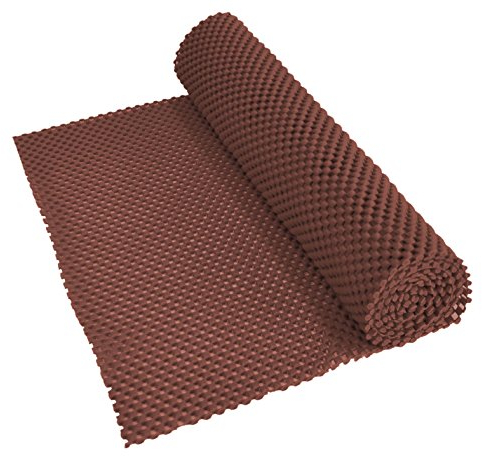 Aidapt Non Slip Waterproof Brown Easy to Cut 150x30 cm Fabric Mat Ideal for use Lining Draws, Shelves , and Work tops