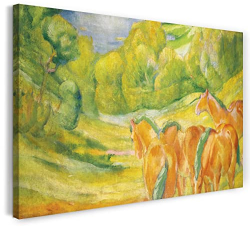 Leinwand (120x80cm): Franz Marc - Grosse Landschaft I (1909)