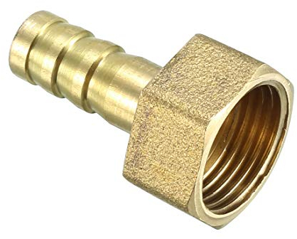sourcing map Brass Barb Hose Fitting Connector Adapter 8mm Barbed x G3/8 Female Pipe