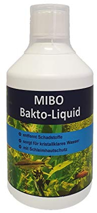MIBO Bakto Liquid 500ml Aquarium Wasseraufbereiter Schadstoffabbau Mulmabbau Wasserklärer