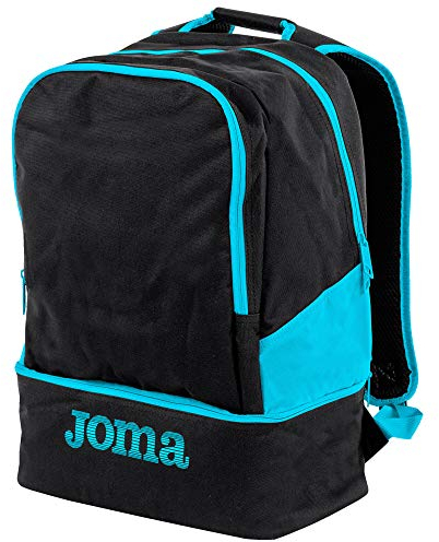 Joma Stadio III, zaino, Royal, Nero-turchese Fluo, S