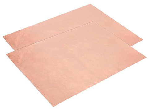 Alomejor Kupferfolie 30cm * 20cm Einseitiges Folienband EMI-Abschirmung Single Conductive Adhesive für Gitarre EMI-Abschirmung Slug Crafts