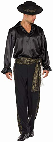 Rubie's 14461-58 Herren Kostüm Spanier Flamenco-Tänzer Mariachi Don Miguel schwarz Fasching (58), Multi-Colored
