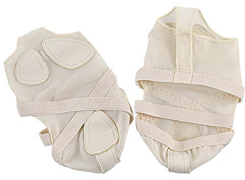 Aisoway 1 Paar Tanz Paws Ganzkörper-Mesh-Stretch Lyrical Schuhe Ballsaal Jazz Praxis Vorfuß Pads Halb Lyrical Schuhe Access Größe S