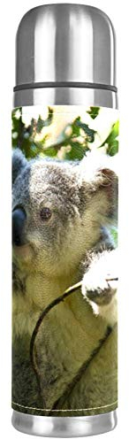 Gourde thermos isotherme en acier inoxydable pour boissons chaudes et froides Motif koala 500 ml
